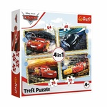 -34608  Cars 3 4IN1 Puzzle