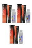 Maxstyle New Argan Keratin 2025/07 Kumral 60 Ml 3 Adet Saç Boyası + 3 Adet 90 Ml Oksidan Set