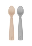 OiOi Nam Nam Kaşık 2li 6+ Ay Bubble Beige - Powder Grey