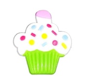 Yeşil Cupcake Terlik Süsü Jibbitz