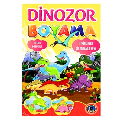 4e Dinozor Boyama Kitabı 128 Sayfa