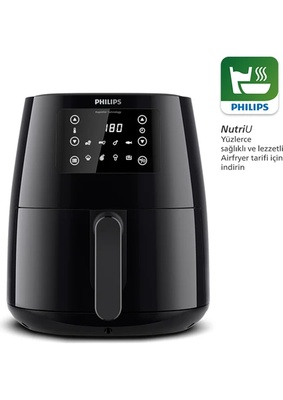 Philips 3000 Serisi Airfryer Large, Rapid Air Teknolojisi 4,1L, 7 Ayarlı Dokunmatik Ekran, Sıcak Tutma Özelliği, HD9243/90