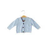 Erkek Bebek Triko Hırka-13803 - BLUE/MAVİ - 18-24 AY - TRİCOT CARDIGAN / HIRKA