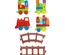 Play Blox Oyuncak Tren Seti 77 Parça Sayılar ve Alfabe Treni Parlak Renkler Mega Blok Seti