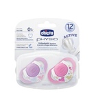 Chicco Physio Compact 2 li Silikon Emzik 12 ay+ Kız