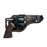 Metal Kapsül Mantar Mermili 25 Cm Revolver - Mantar Kapsüllü Sekiz Patlar Mantar Tabancası (MANTAR DAHİL DEĞİLDİR.)