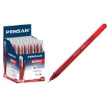 Pensan Büro Tükenmez Kalem Kırmızı 1mm 50'Li