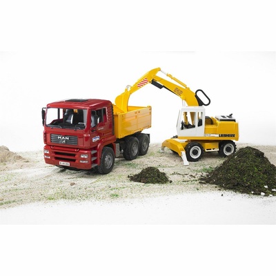 BR02751 Man Damperli Kamyon ve Liebherr Ekskavatör +4 yaş
