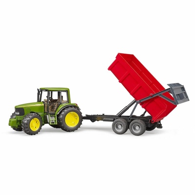 John Deere 6920 Traktör + Kırmızı Römork