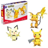 MEGA™ Pokémon™ Pikachu Dönüşüm 3'lüsü 621 parça +7 yaş