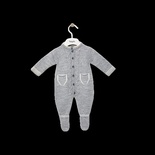 Gri Erkek Bebek Tulum - 12631 - GREY/GRİ - 6 AY