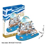 Santorini Adası - Yunanistan , 3 Boyutlu Puzzle