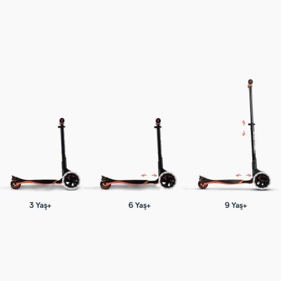 SmarTrike Xtend 3 Aşamalı Büyüyebilen Çocuk Scooterı (3-12 Yaş) - Orange
