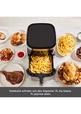 Karaca Gourmet 9L Smart Color Screen Geniş Hazne Inox Airfryer