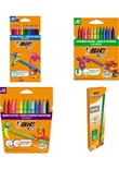 Bic Okula Dönüş Seti 12'li Kuru Boya + Keçeli Boya + Mum Pastel Boya + 12'li Kurşun Kalem