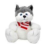 Oturan Husky Atkılı Köpek 30 cm