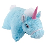 Unicorn Katlanır Yastık Peluş Mavi