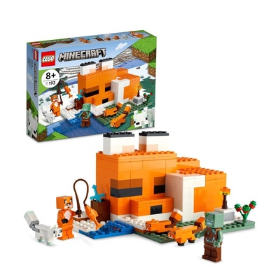 21178 LEGO Minecraft Tilki Kulübesi, 193 parça, +8 yaş