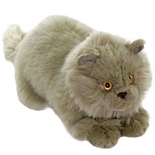 Animals Of The World Yatan Gri Kedi Peluş Oyuncak 26 cm