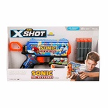 X-Shot Skins Flux Sonic The Hedgehog 8 Mermili Sünger Dart Atan Silah 21 cm -Sunman