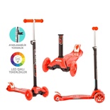 Torutoys Kırmızı Twist Işıklı Scooter Kırmızı