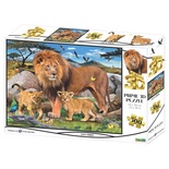 Prime 3D - Aslan Ailesi 500 Parça Yetişkin Puzzle 10161