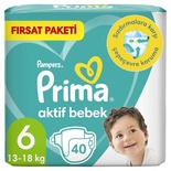 Prima Aktif Bebek Ekonomik Paket 6 Beden 13+ Kg 40 Adet