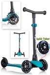 Wellgro Işıklı 3 Tekerli Yükseklik Ayarlı Scooter, Yeşil