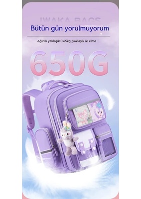 Love Home Omurgayı Koruyan Okul Çantası - Mor