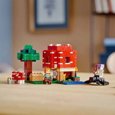 21179 LEGO® Minecraft™ Mantar Evi, 272 parça, +8 yaş