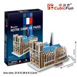 Cubic Fun 3D 40 Parça Puzzle Notre Dame Kilisesi - Fransa