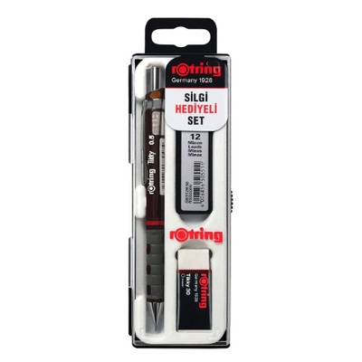 Rotring Rotring Okul Seti Versatil+Min Silgi Hediyeli 0.5 MM Bordo RO-KK07-05