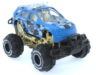 Çek Bırak Mini Off Road Mavi Polis Aracı