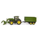 Bruder BR03155 John Deere 7R 350 Kepçeli Traktör ve Römork +4 yaş