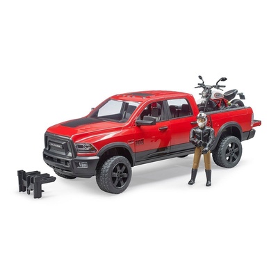 Bruder Ram 2500 Pickup Motorsiklet ve Sürücüsü BR02502