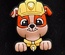 Paw Patrol Rubble -Face- Terlik Süsü Jibbitz