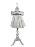 Kız Bebek Kısa Kollu  Beyaz Elbise-13835 - ECRU - 18-24 AY - DRESS