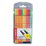 Stabilo Point 88 + Pen 68 Neon 10'Lu Paket