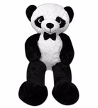 100 Cm Papyonlu Sevimli Panda