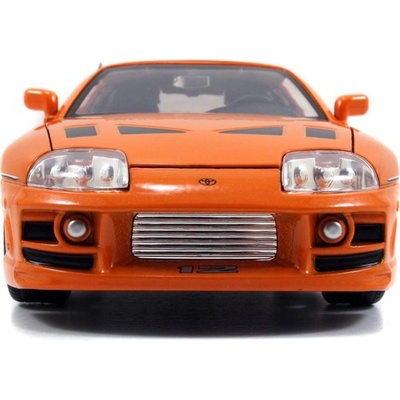 Hızlı ve Öfkeli Fast And Furious 1995 Toyota Supra 1:24 Ölçekli Pres Döküm Araba  Brian O'conner Figürü Dahil