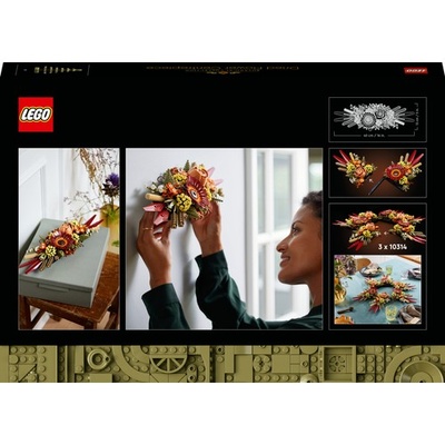 LEGO® Icons Kuru Çiçek Aranjmanı 10314 Yapım Seti - Yetişkinler Için Dekoratif ve Koleksiyonluk Kuru Çiçek Aranjmanı Kendin Yap Yapım Seti (812 Parça)
