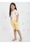 Luggi Baby Kalp Desenli Penye T-Shirt+ Şort 2'Li Takim