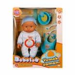 Bebelou Yemek Zamanı Sesli Bebek Seti 35 cm / +3 yaş