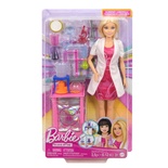 JCR70 Barbie Kariyer Oyun Setleri - Bilim Uzmanı ve Aksesuarları