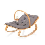 Wellgro Natura Ahşap Sallanan Ana Kucağı, Gri