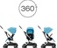 Cybex Eezy S Twist+2 (kabin boy 360 derece dönen bebek arabası) Fog grey