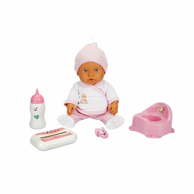 Bebelou Tuvalet Zamanı Sesli Bebek Seti 35 cm -Sunman