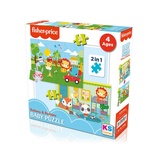 KS Fisher-Price Baby Puzzle - Railway & Bedtime / 12+24 Parça Puzzle / +4 yaş