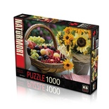 Meyve ve Ayçiçeği 1000 Parça Puzzle -KS Puzzle