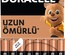 Duracell Alkalin AAA İnce Kalem Pil 1,5V (LR03 / MN2400), 8'li Paket